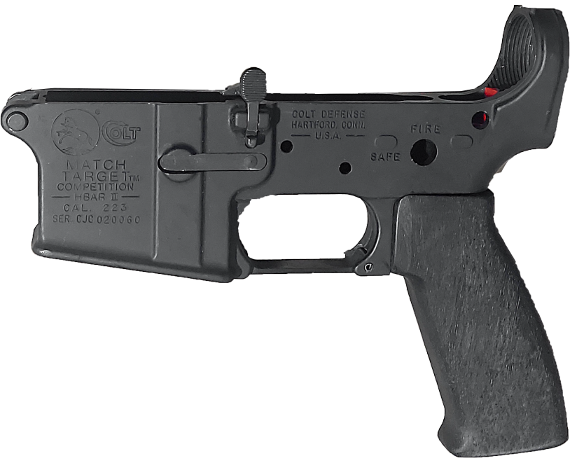 AR15 walnut grip, black