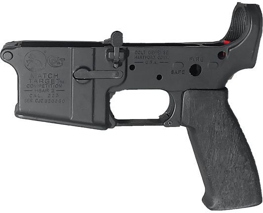 AR15 walnut grip, black