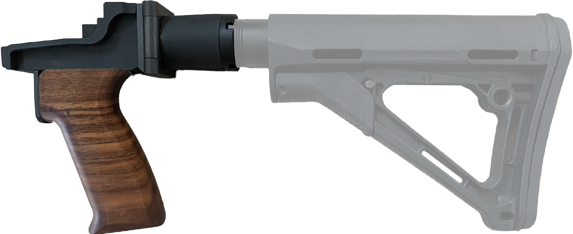 SVD folding adapter for AR15 buffer tube