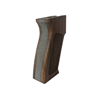 AK "Mag-Lock" Aluminum Pistol Grip with Wood Panels