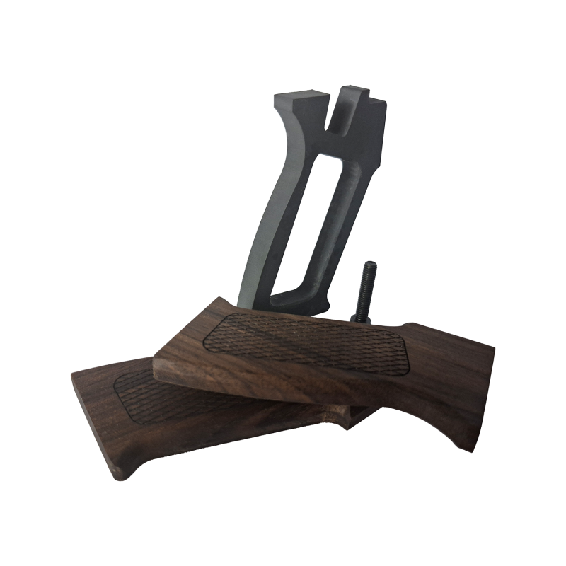 AK "Mag-Lock" Aluminum Pistol Grip with Wood Panels