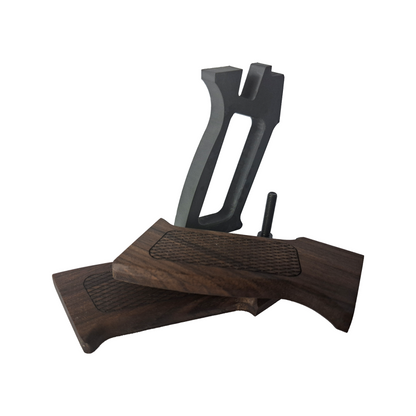AK "Mag-Lock" Aluminum Pistol Grip with Wood Panels