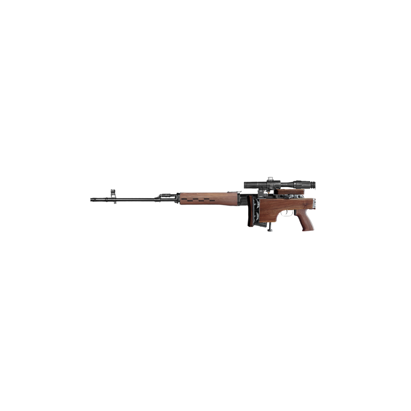 Fully adjustable walnut folding stock for SVD/Tigr KIT